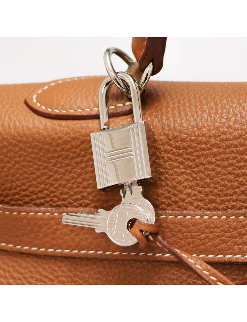 HERMES Kelly II 35 gold Togo leather