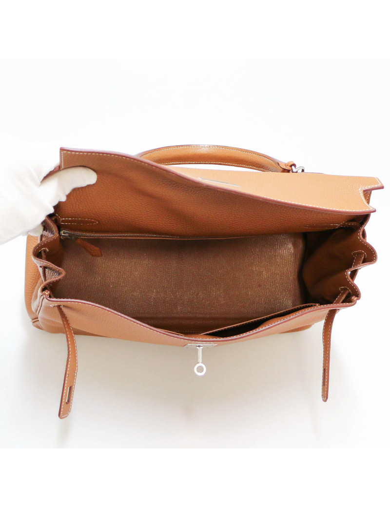 HERMES Kelly II 35 gold Togo leather