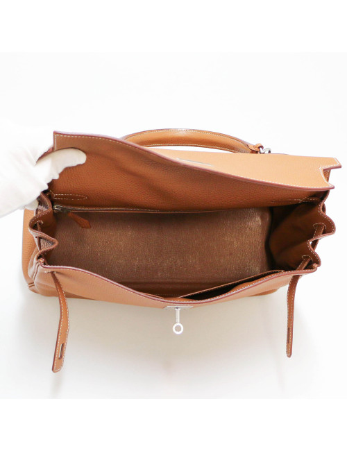 HERMES Kelly II 35 gold Togo leather