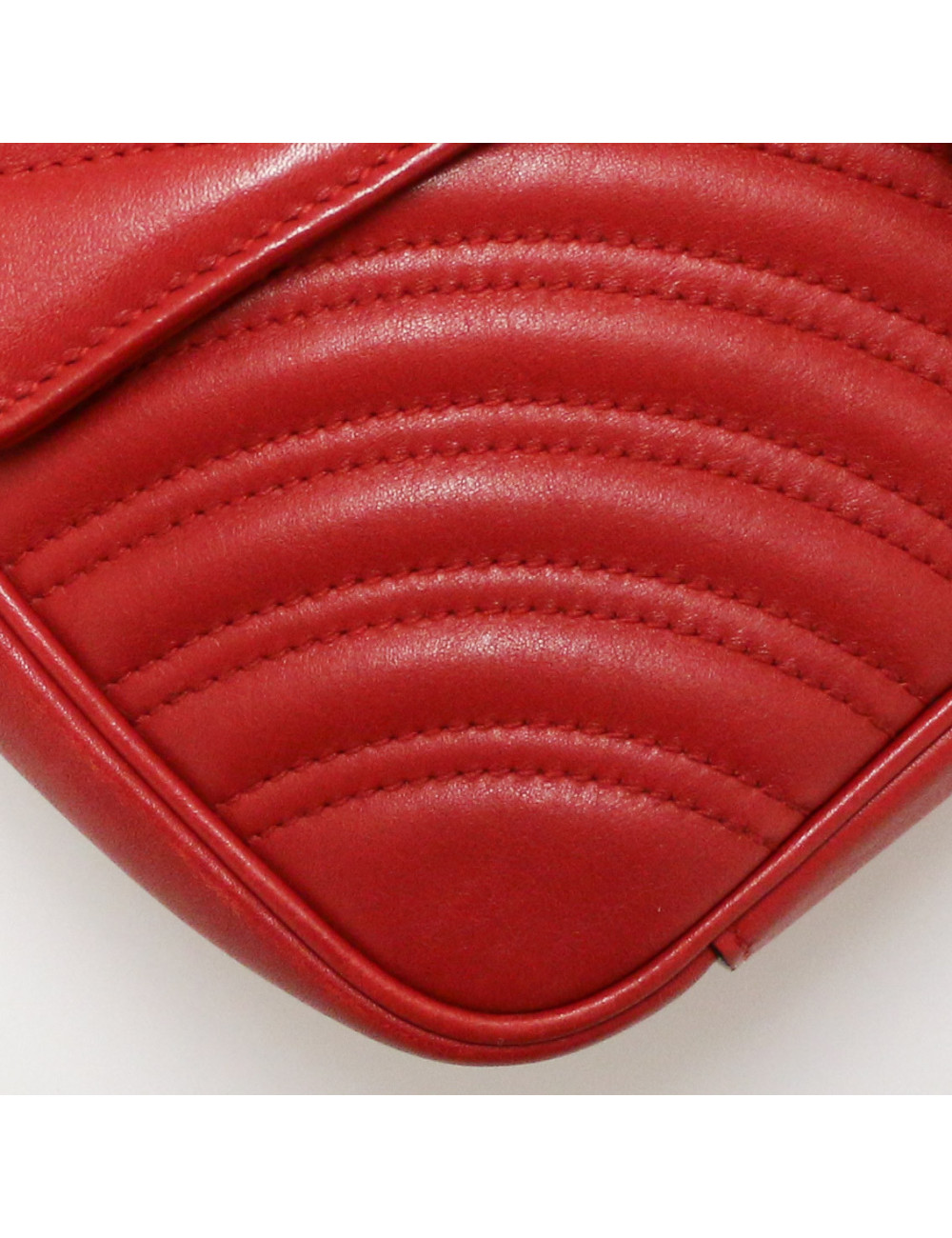 Sac GUCCI Marmont cuir rouge