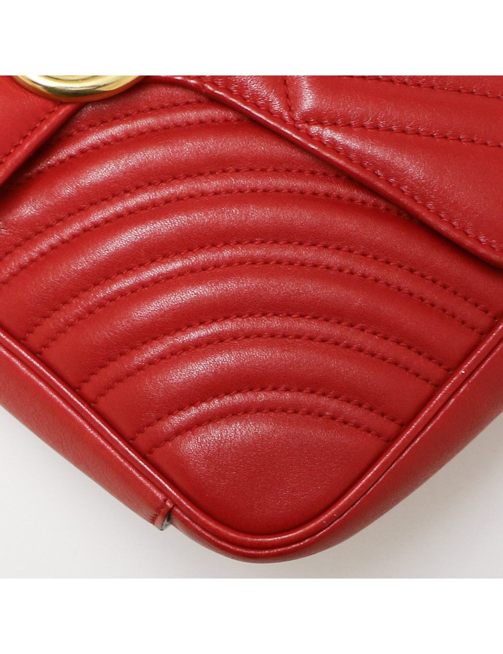 Sac GUCCI Marmont cuir rouge