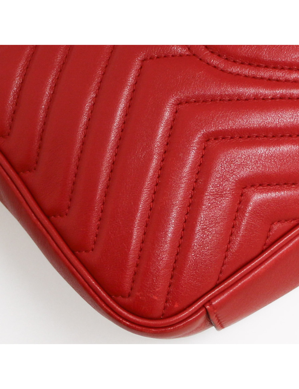 Sac GUCCI Marmont cuir rouge