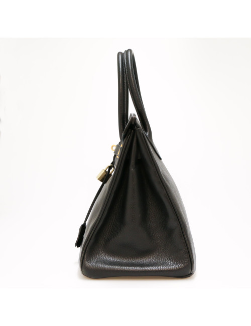 Birkin 35 noir HERMES vache ardennes