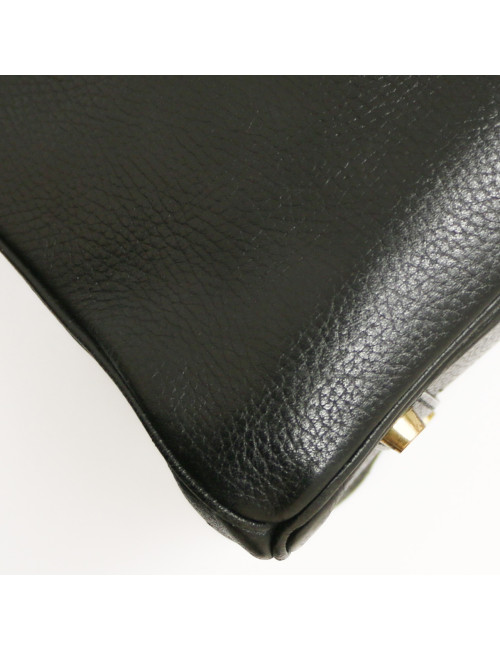 Birkin 35 noir HERMES vache ardennes