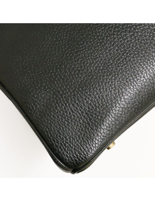 Birkin 35 noir HERMES vache ardennes