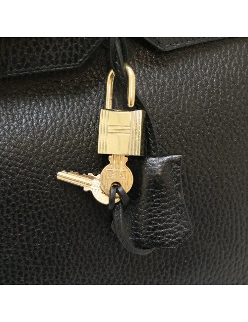 Birkin 35 noir HERMES vache ardennes