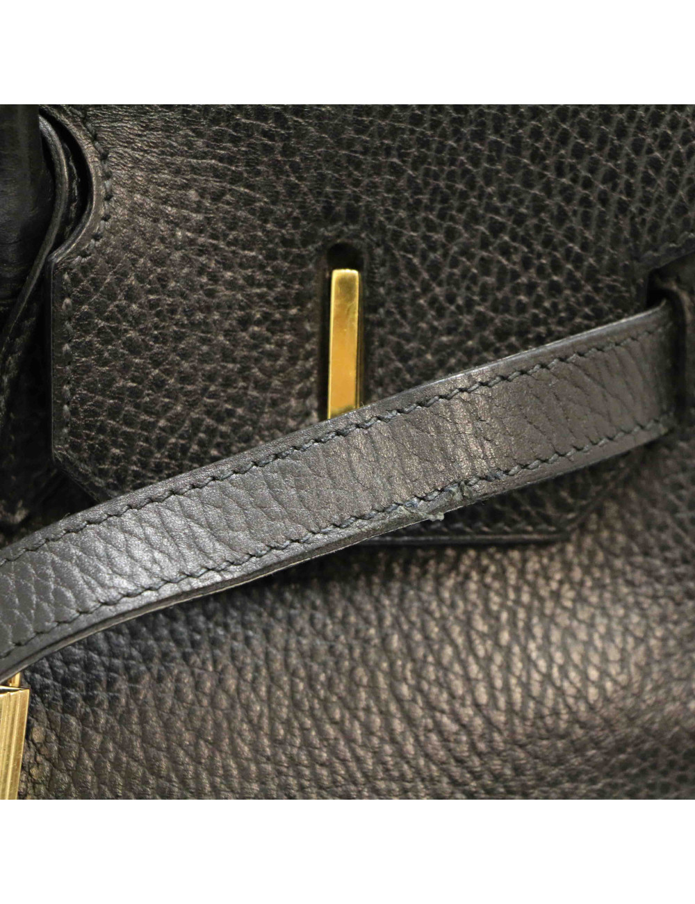 Birkin 35 noir HERMES vache ardennes