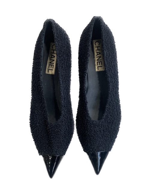 Escarpins T41,5 CHANEL noirs