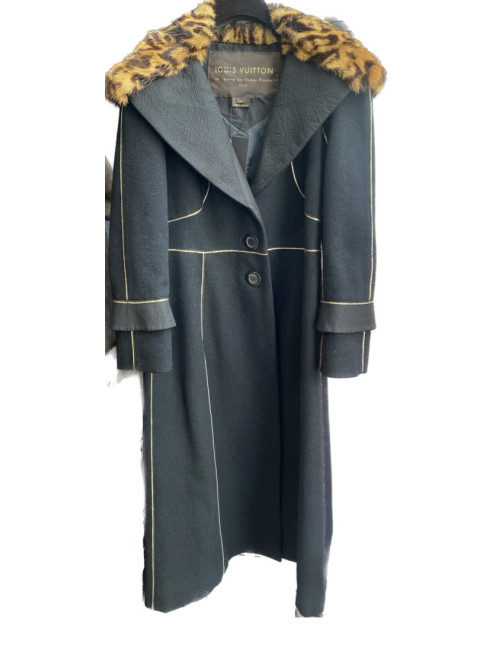 Manteau T 40 LOUIS VUITTON col fourrure