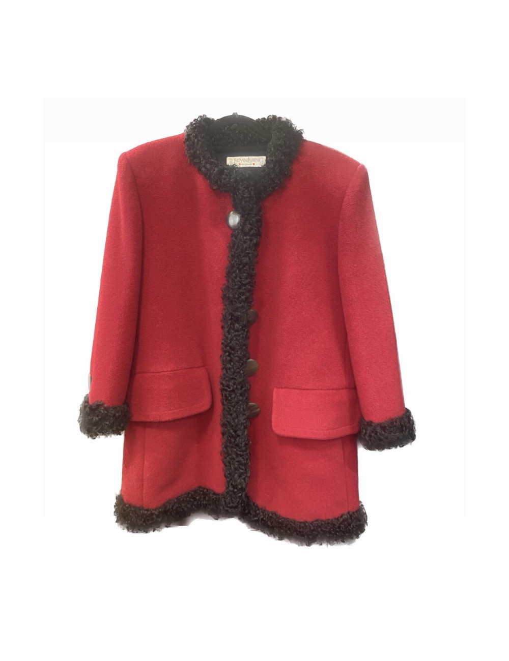 Longue veste YVES SAINT LAURENT  rouge