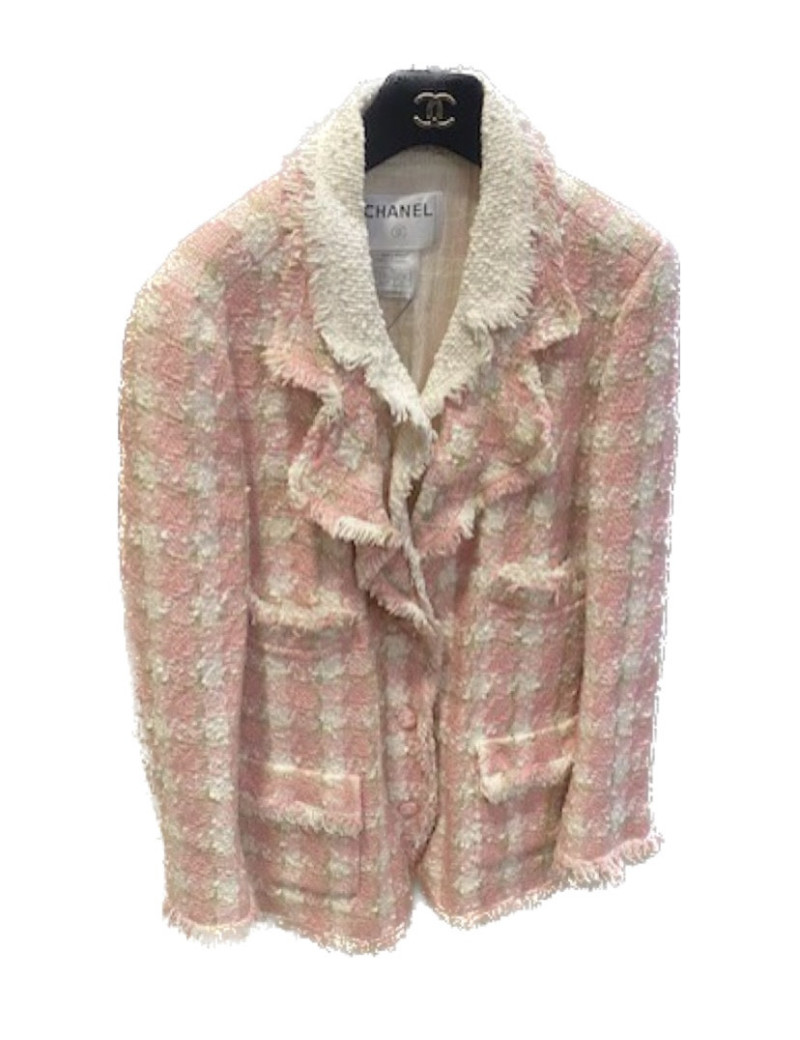Veste T46 CHANEL tweed rose