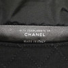 Mini sac CHANEL jersey noir cabas toile