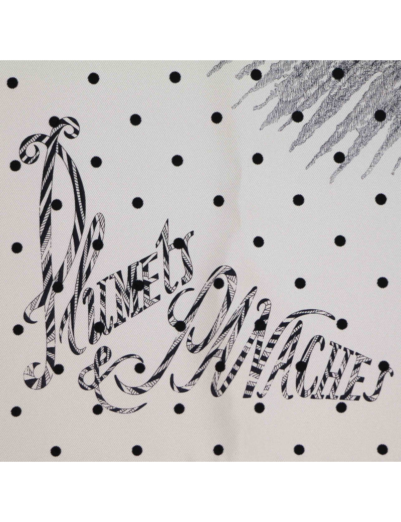 HERMES  Plumets et Panaches silk square scarf