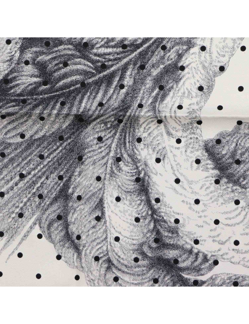 HERMES  Plumets et Panaches silk square scarf