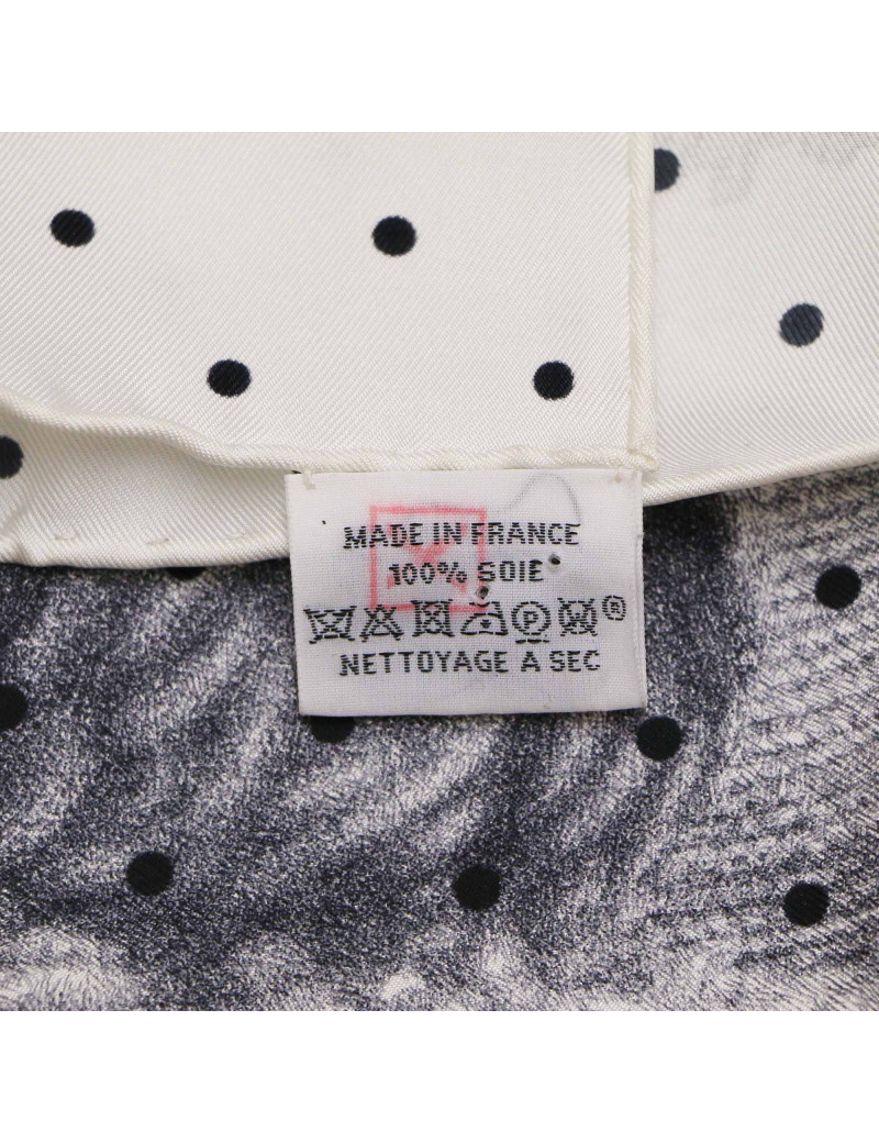 HERMES  Plumets et Panaches silk square scarf