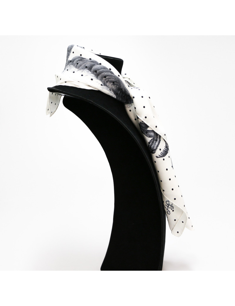 HERMES  Plumets et Panaches silk square scarf