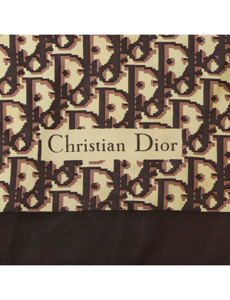 Carré DIOR oblique  soie marron