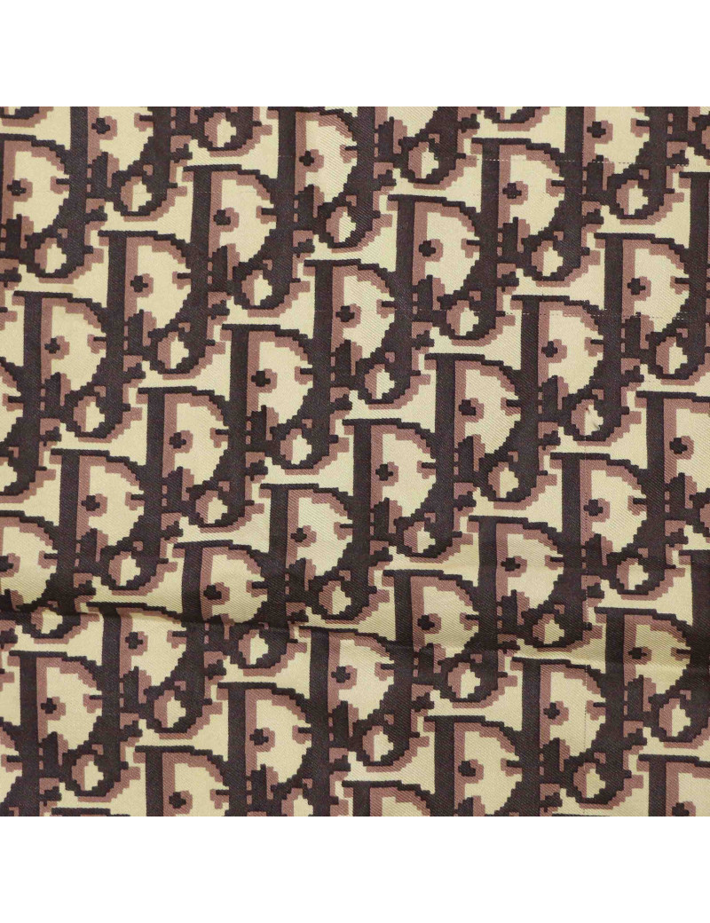 Carré DIOR oblique  soie marron