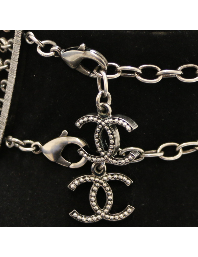 Collier choker CHANEL multirangs