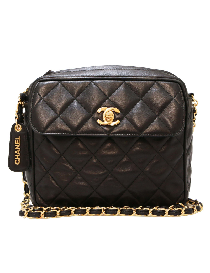 Sac Camera noir vintage CHANEL
