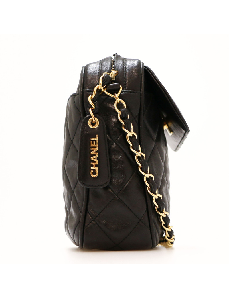 Sac Camera noir vintage CHANEL