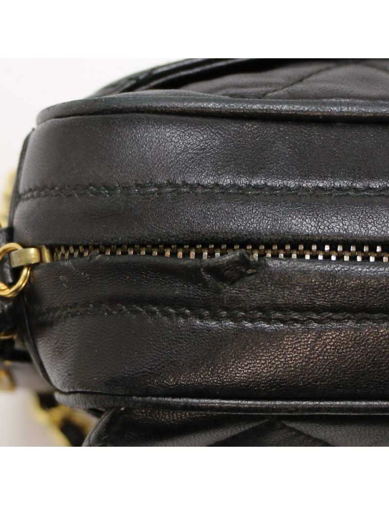 Sac Camera noir vintage CHANEL