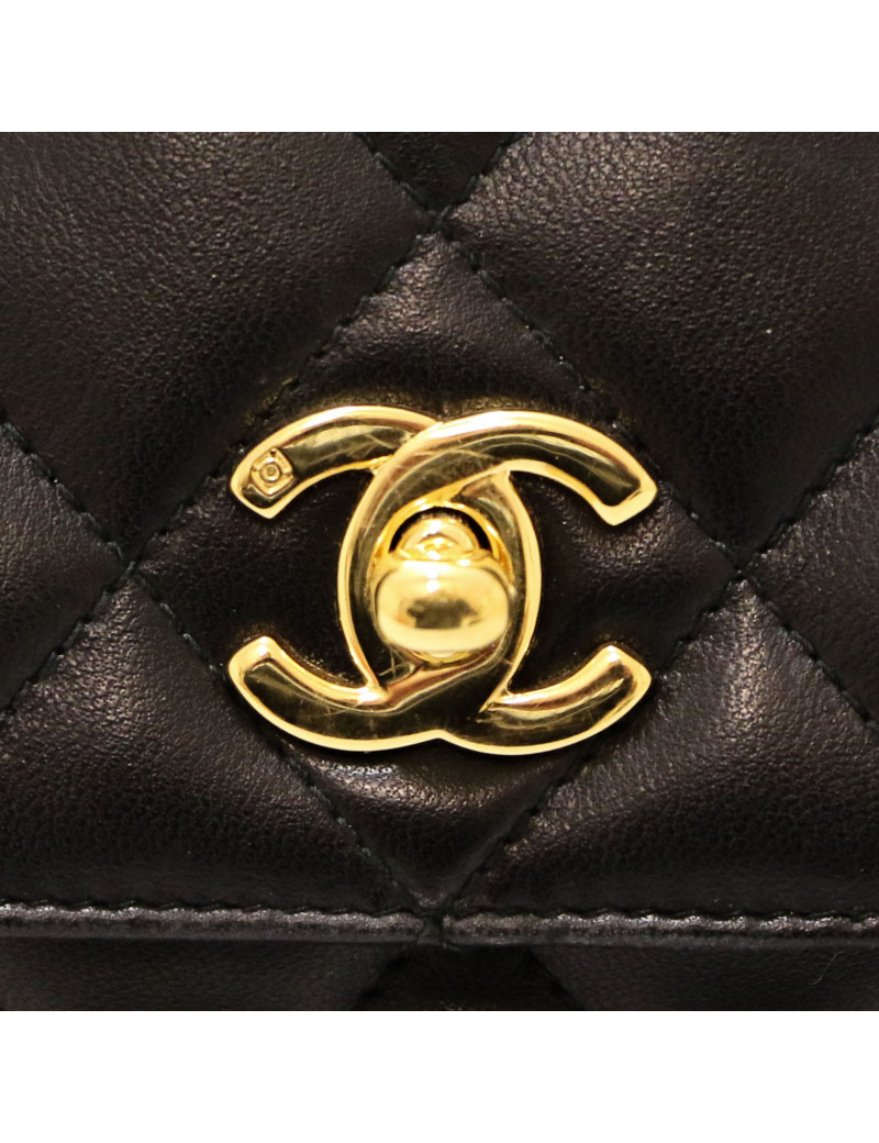 Sac Camera noir vintage CHANEL