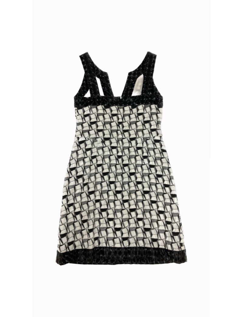 ES Robe t 40 CHANEL en coton et soie et polyurétane