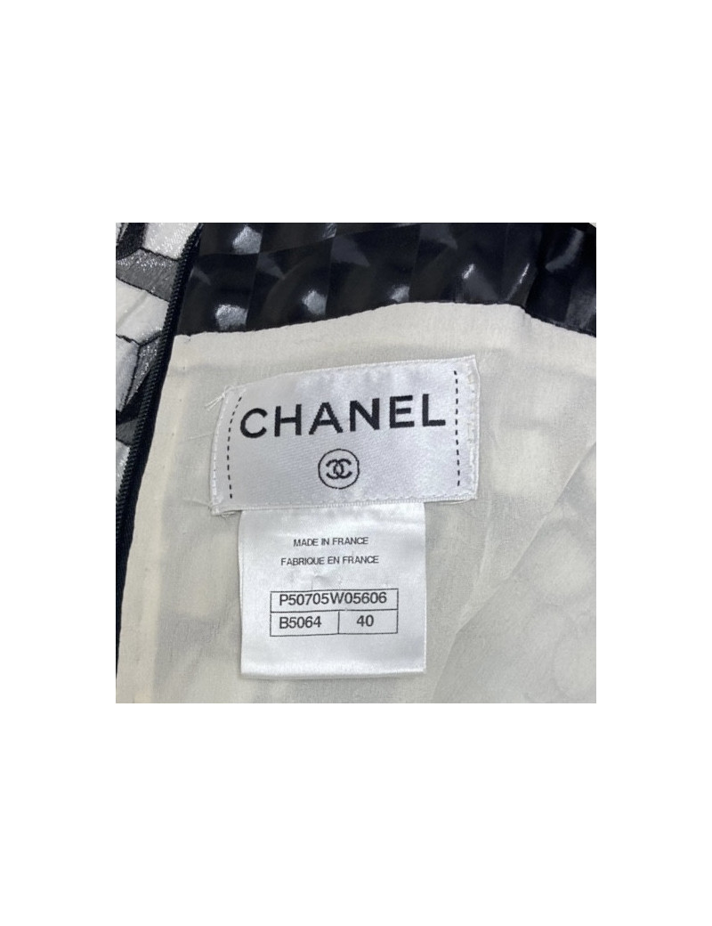 ES Robe t 40 CHANEL en coton et soie et polyurétane