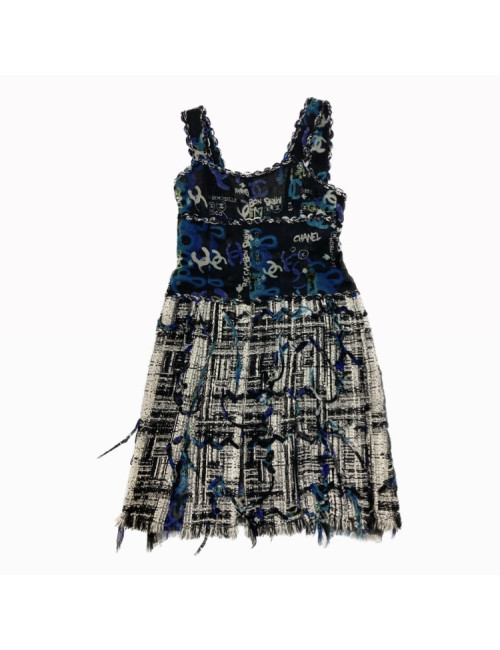 Robe T 42 CHANEL soie tweed