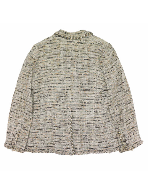Veste tweed CHANEL grise