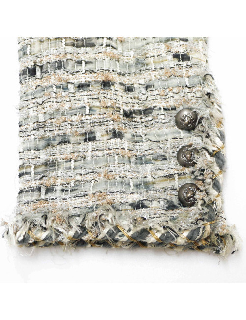 Veste tweed CHANEL grise