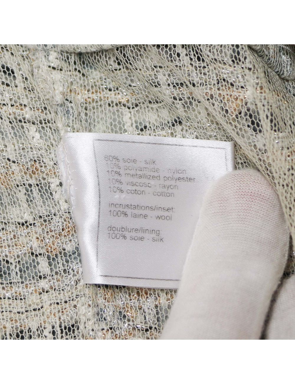 Veste tweed CHANEL grise