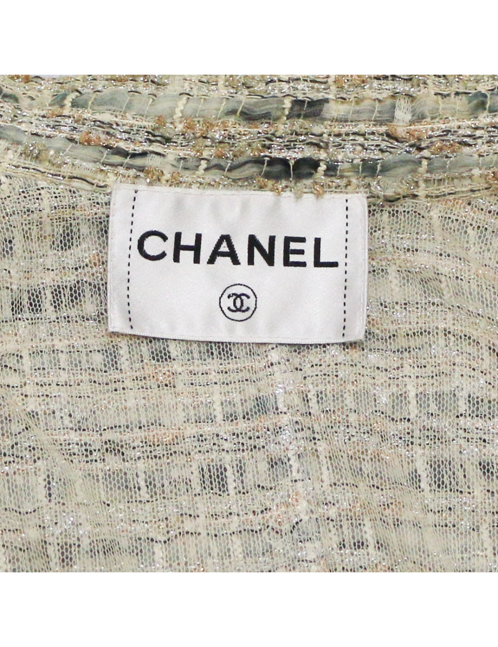 Veste tweed CHANEL grise