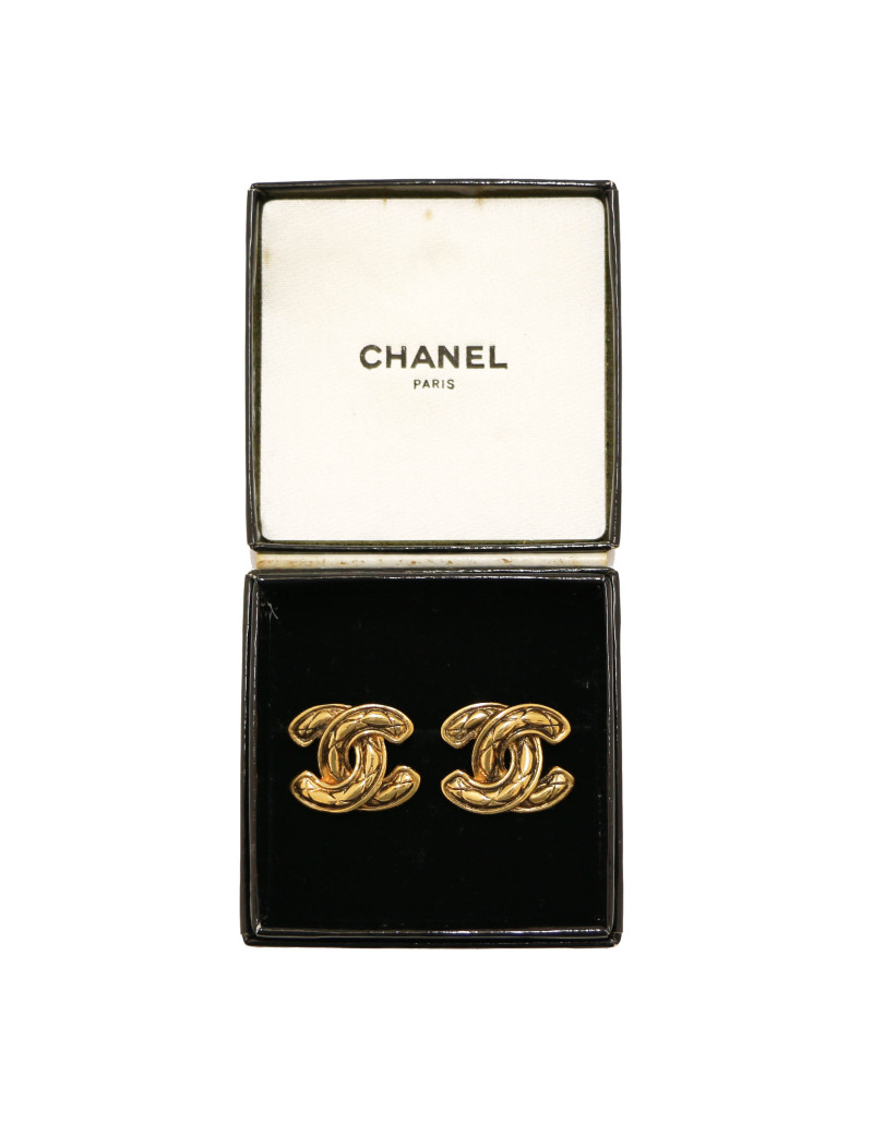 Gros clips vintage CC CHANEL