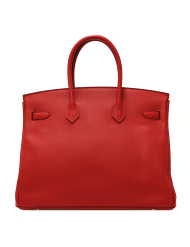Birkin 35 HERMES tressage togo swift rouge piment 2