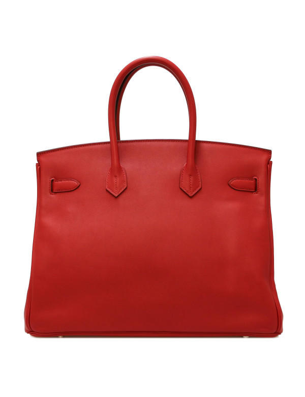 Birkin 35 HERMES tressage togo swift rouge piment 2