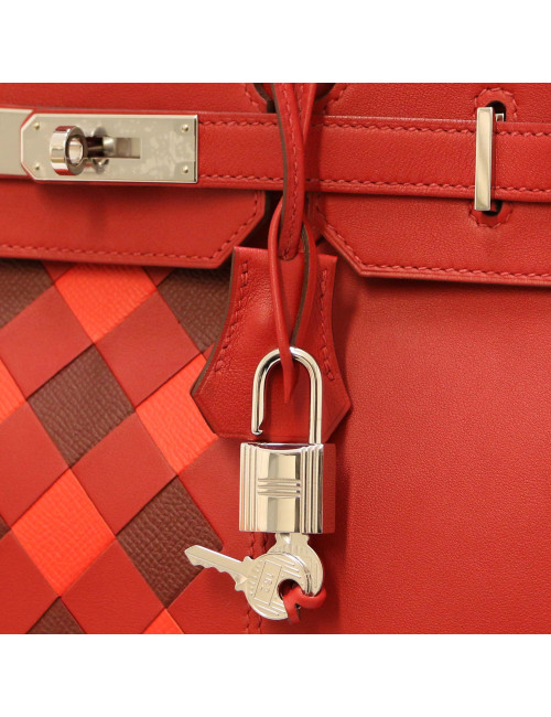 Hermes Birkin 35 with plaited Togo leather
