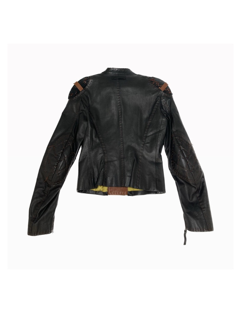 Perfecto JEAN PAUL GAULTIER Vintage cuir marron