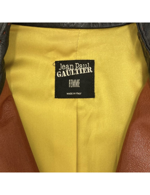 Blouson CHRISTIAN DIOR peau retournée framboise