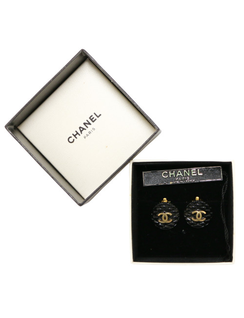 Clips vintage CC CHANEL ronds