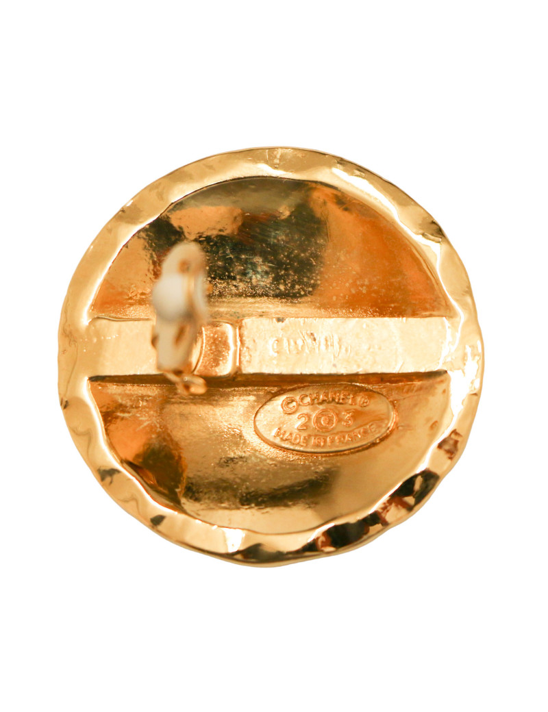 Vintage clips CHANEL dorés