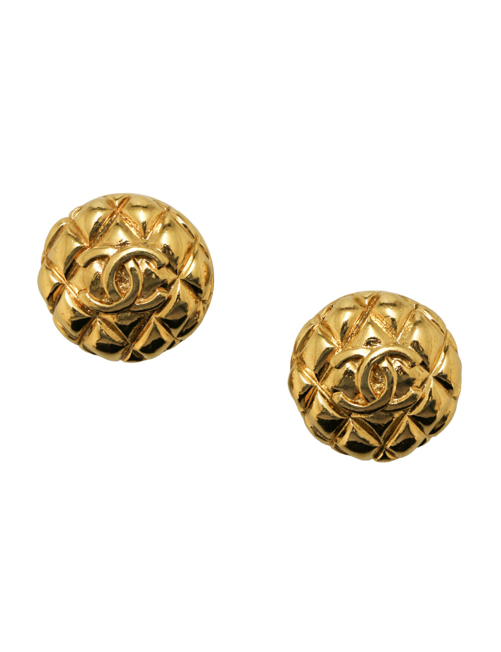 Clips CHANEL vintage doré