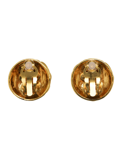 Clips CHANEL vintage doré