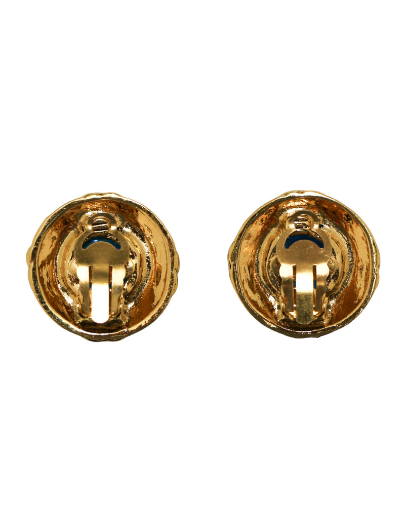 Clips CHANEL bleus vintage