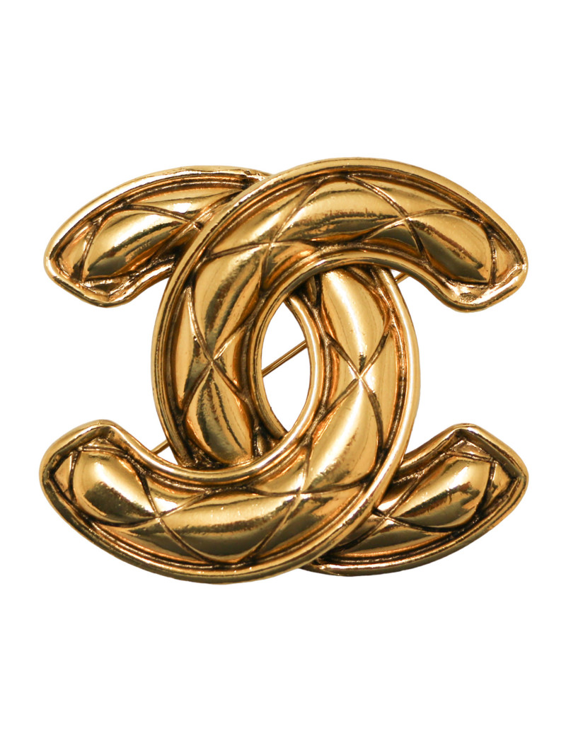 Broche vintage CHANEL CC