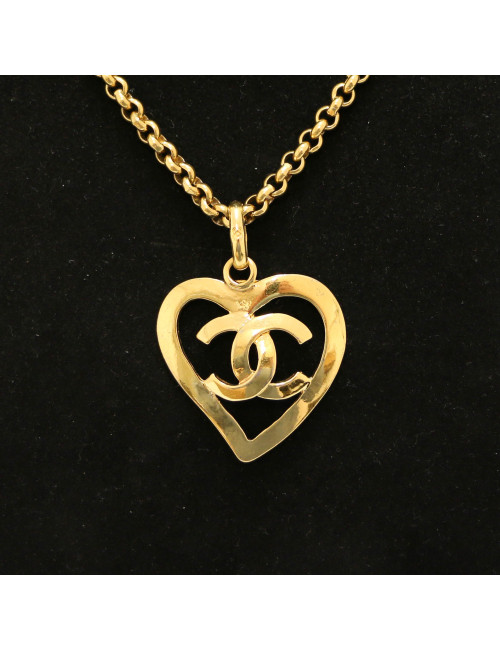 CHANEL Vintage Heart Necklace