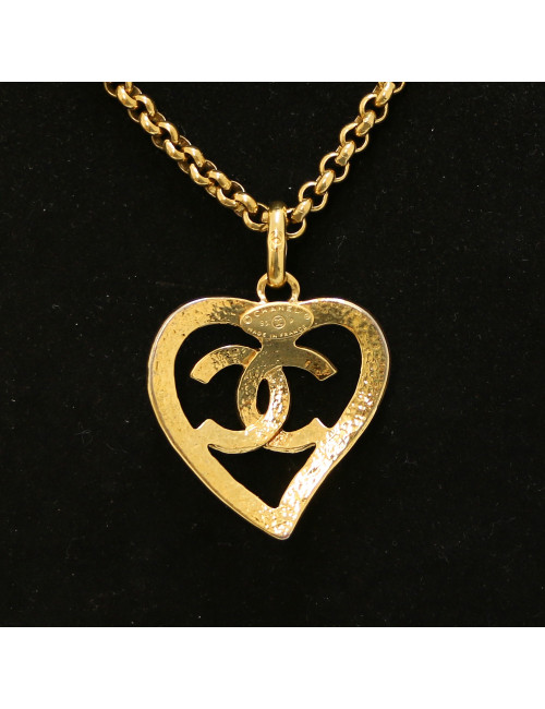 CHANEL Vintage Heart Necklace
