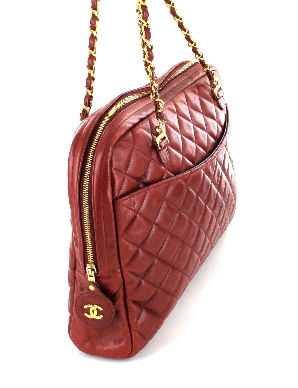 Sac Caméra CHANEL Vintage rouge GM