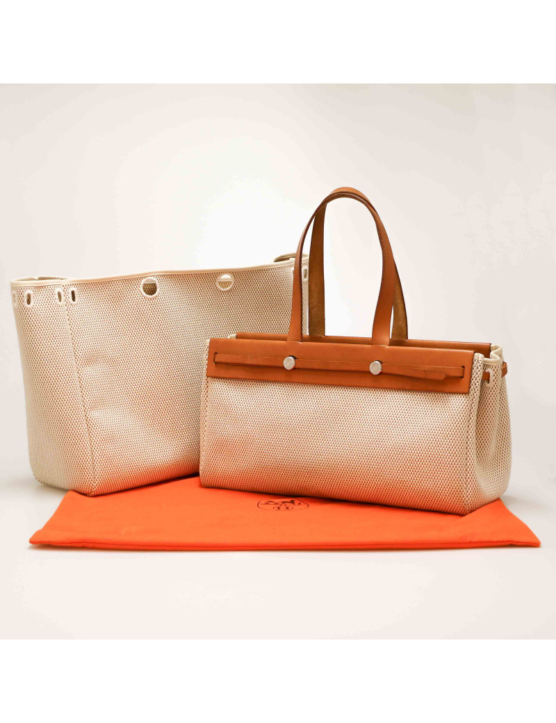 Herbag HERMES toile et cuir